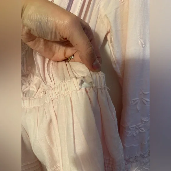 LoveShackFancy Lace Long-sleeve Mini Dress - Picture 6 of 7